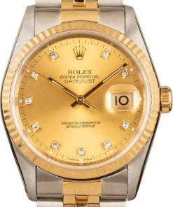 HandMade The Datejust Rolex 16233 Champagne Diamond