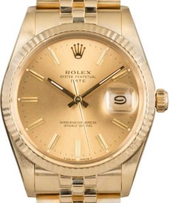 HandMade The Rolex Date 15037 Yellow Gold Jubilee
