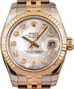 HandMade The Rolex Lady-Datejust 179173 Diamond Mother of Pearl