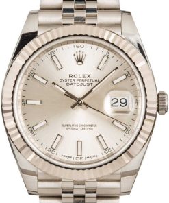 HandMade The Rolex Datejust 41 Ref 126334 Silver Dial Luminous Index