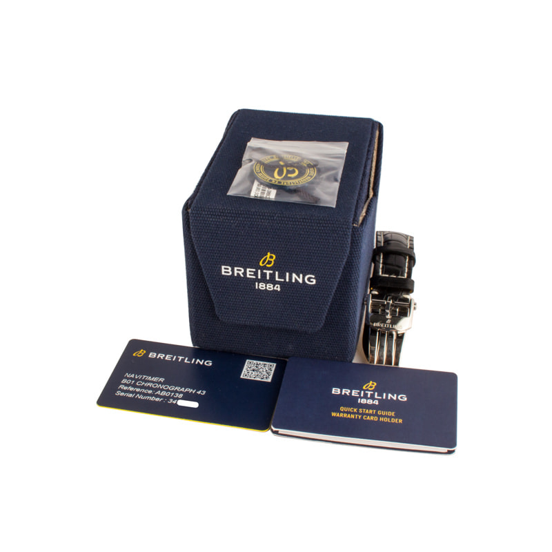 HandMade The Breitling Navitimer B01 Chronograph 43 Black Dial - Image 4