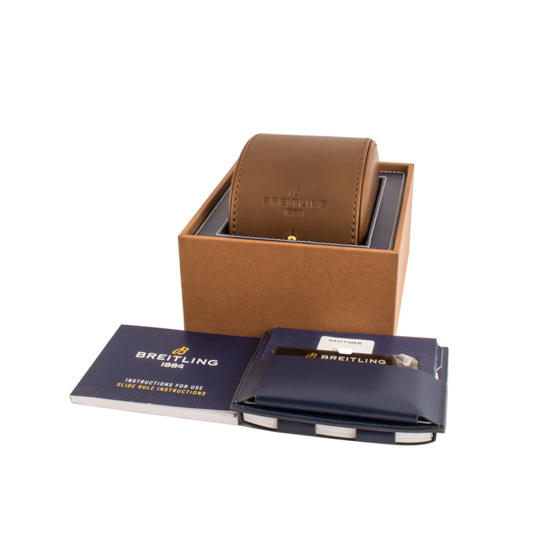 HandMade The Breitling Navitimer Chronograph GMT 46 Black Dial - Image 4