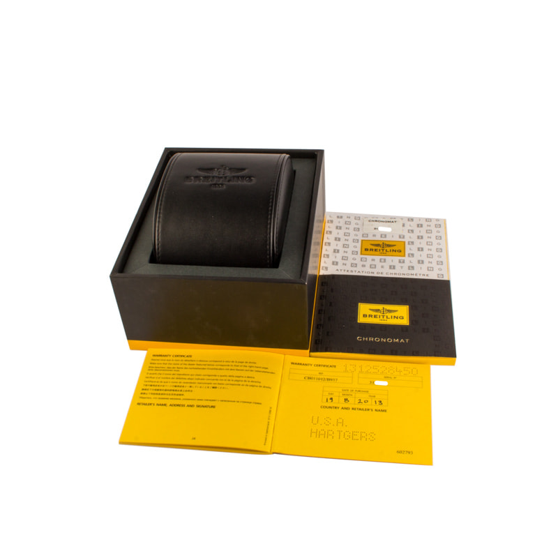 HandMade The Breitling Chronomat 44 Chronograph Black Roman Dial - Image 4