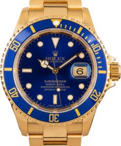 HandMade The Rolex 18k Yellow Gold Submariner 16618