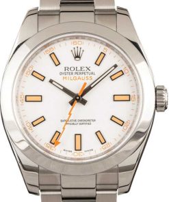 HandMade The Rolex Milgauss 116400 White Index Dial Steel Oyster